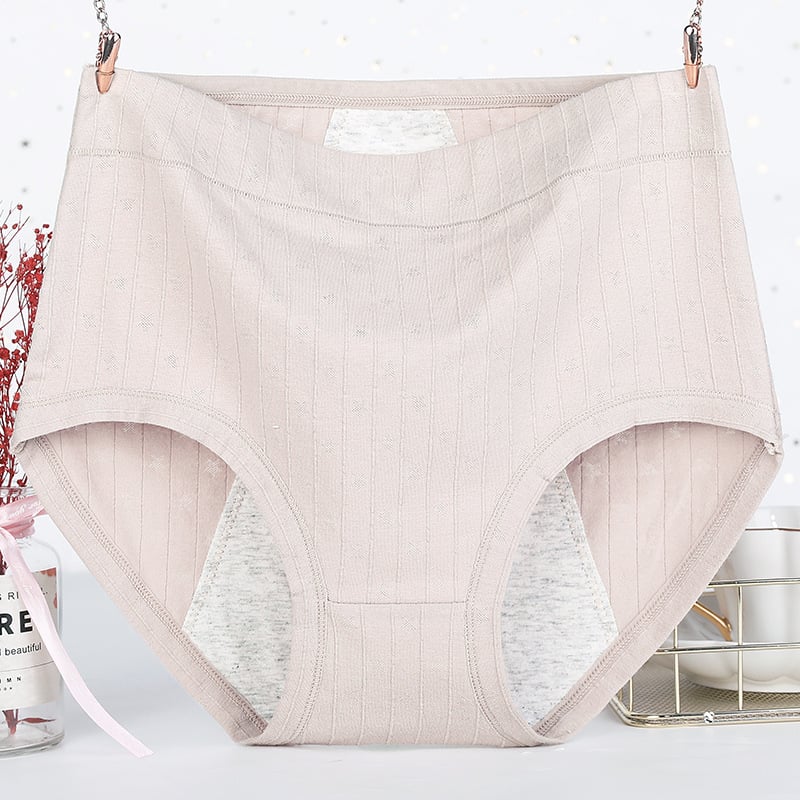 Kaufen Sie am letzten Tag 5 und erhalten Sie 5 gratis antibakterielle, auslaufsichere Body-Unterwäsche aus Baumwolle mit hoher Taille
