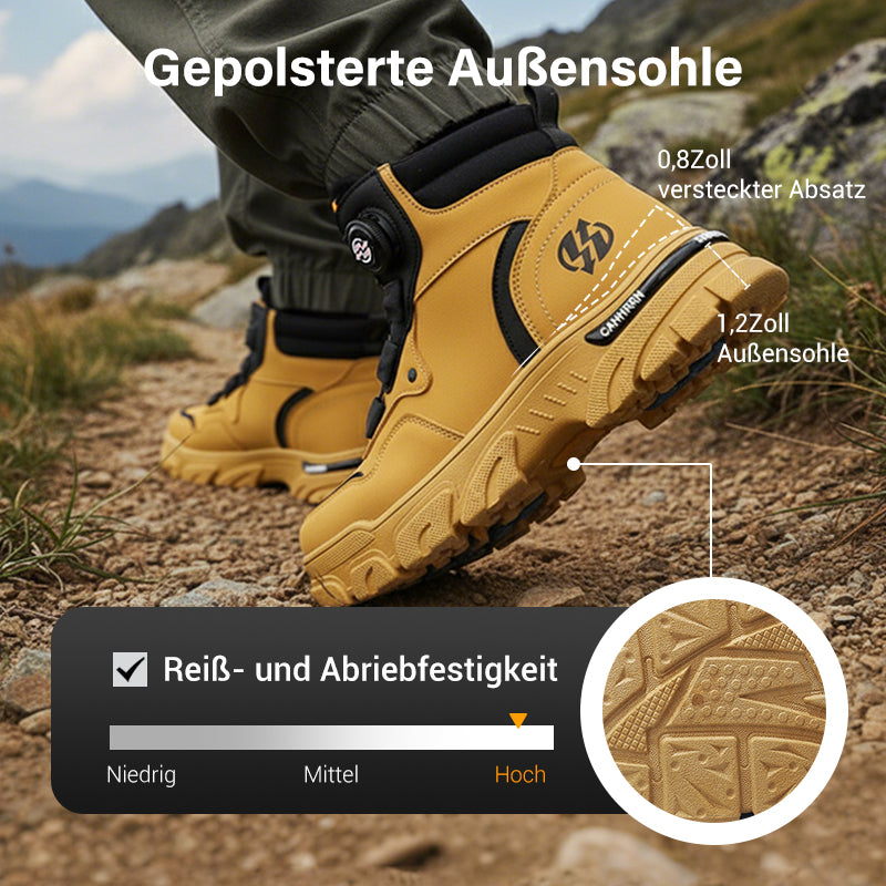 ⏰Herren-Outdoor-Arbeitsschuhe mit drehbarer Schnalle (wasserdicht, rutschfest, bequem und atmungsaktiv)