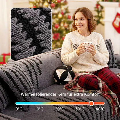 🛋️ 56% RABATT 2026! ✨ Plüsch Sofaüberwurf - Extra Dicke & Rutschfeste Decke mit Elastischen Kanten für Herbst und Winter 🍂❄️