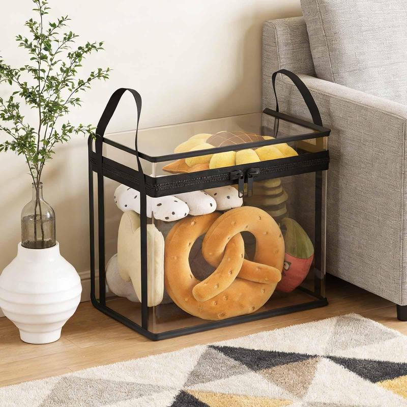 ⏳LETZTER TAG: 2 kaufen, 1 gratis!!💕HomeVault™🇬🇧 Transparente Aufbewahrungstasche – groß, staub- und feuchtigkeitsdicht, mit Griff✨Der ultimative All-in-One-Organizer für Kleidung, Spielzeug, Bücher, Kuscheltiere und einfach alles! 🧸📚👕🧦