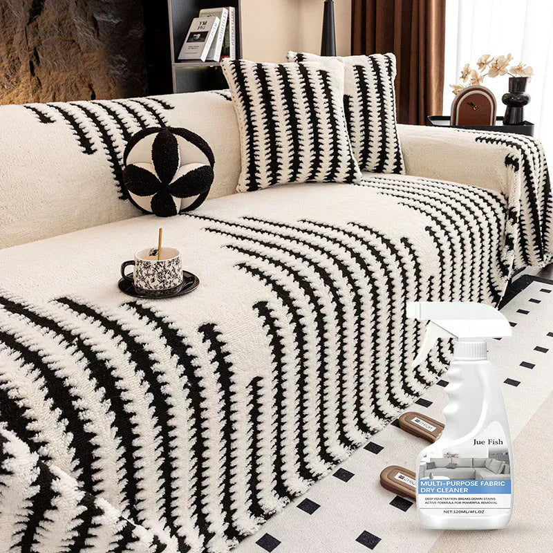 🛋️ 56% RABATT 2026! ✨ Plüsch Sofaüberwurf - Extra Dicke & Rutschfeste Decke mit Elastischen Kanten für Herbst und Winter 🍂❄️