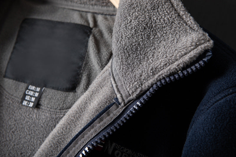 [Bestes Geschenk] Warme Jacke mit doppelseitigem Fleece und Taschen