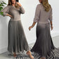 🍂 61% Rabatt-Aktion🍂Stilvolles und elegantes Kleid mit Rundhalsausschnitt und Falten für Damen