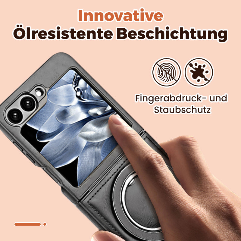 🔥Neu eingetroffen – Luxuriöse Leder-Schutzhülle mit unsichtbarem Magnetständer