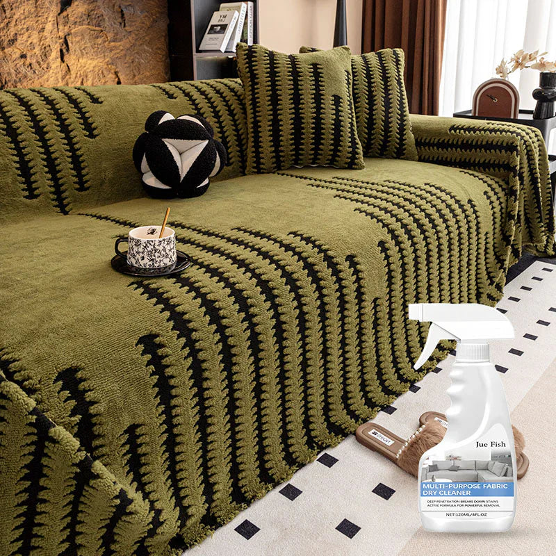 🛋️ 56% RABATT 2026! ✨ Plüsch Sofaüberwurf - Extra Dicke & Rutschfeste Decke mit Elastischen Kanten für Herbst und Winter 🍂❄️