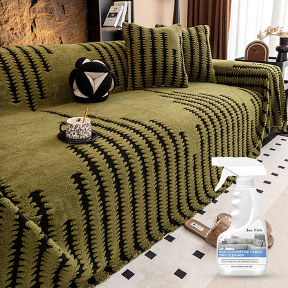 🛋️ 56% RABATT 2026! ✨ Plüsch Sofaüberwurf - Extra Dicke & Rutschfeste Decke mit Elastischen Kanten für Herbst und Winter 🍂❄️