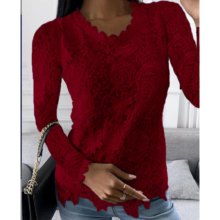 2023 - Pop Lace - Langärmeliges Top für Frauen