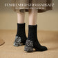 Stylische elegante glänzende Stiefeletten für Damen
