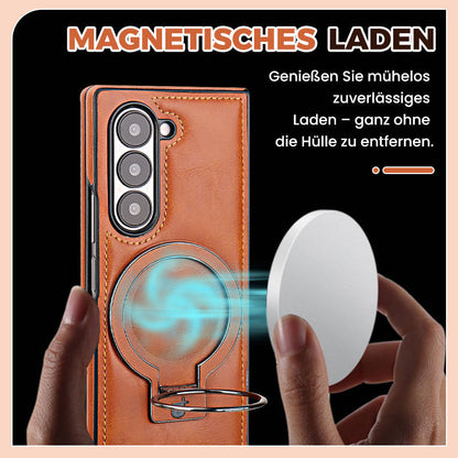 🔥Neu eingetroffen – Luxuriöse Leder-Schutzhülle mit unsichtbarem Magnetständer