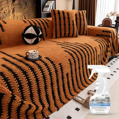 🛋️ 56% RABATT 2026! ✨ Plüsch Sofaüberwurf - Extra Dicke & Rutschfeste Decke mit Elastischen Kanten für Herbst und Winter 🍂❄️