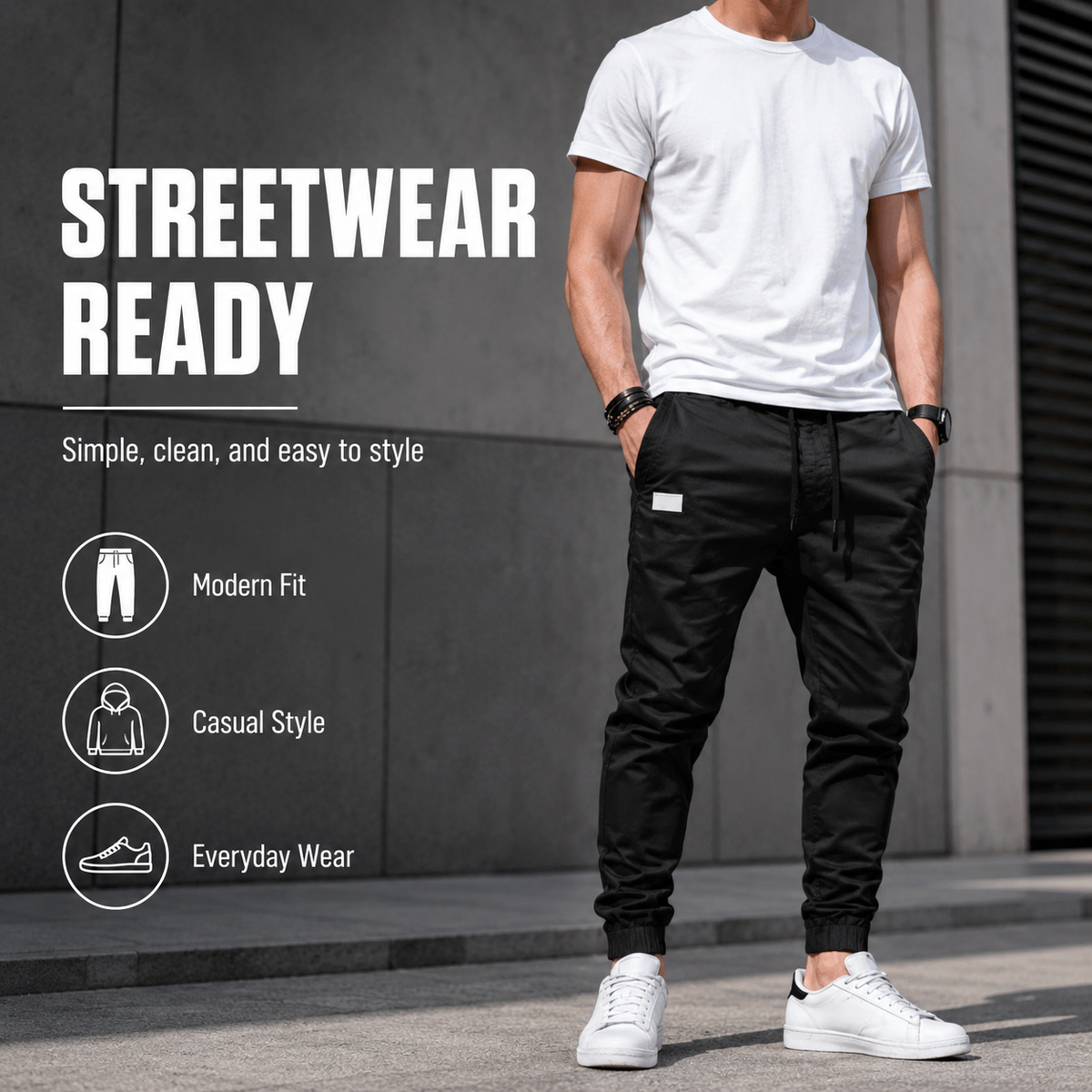 👖 JETZT 50 % RABATT! 🏃 Lässige Herren-Jogginghose – Elastischer Bund mit Kordelzug, schmale Passform & hoher Stretch – Perfekt für jede Jahreszeit 🌧️