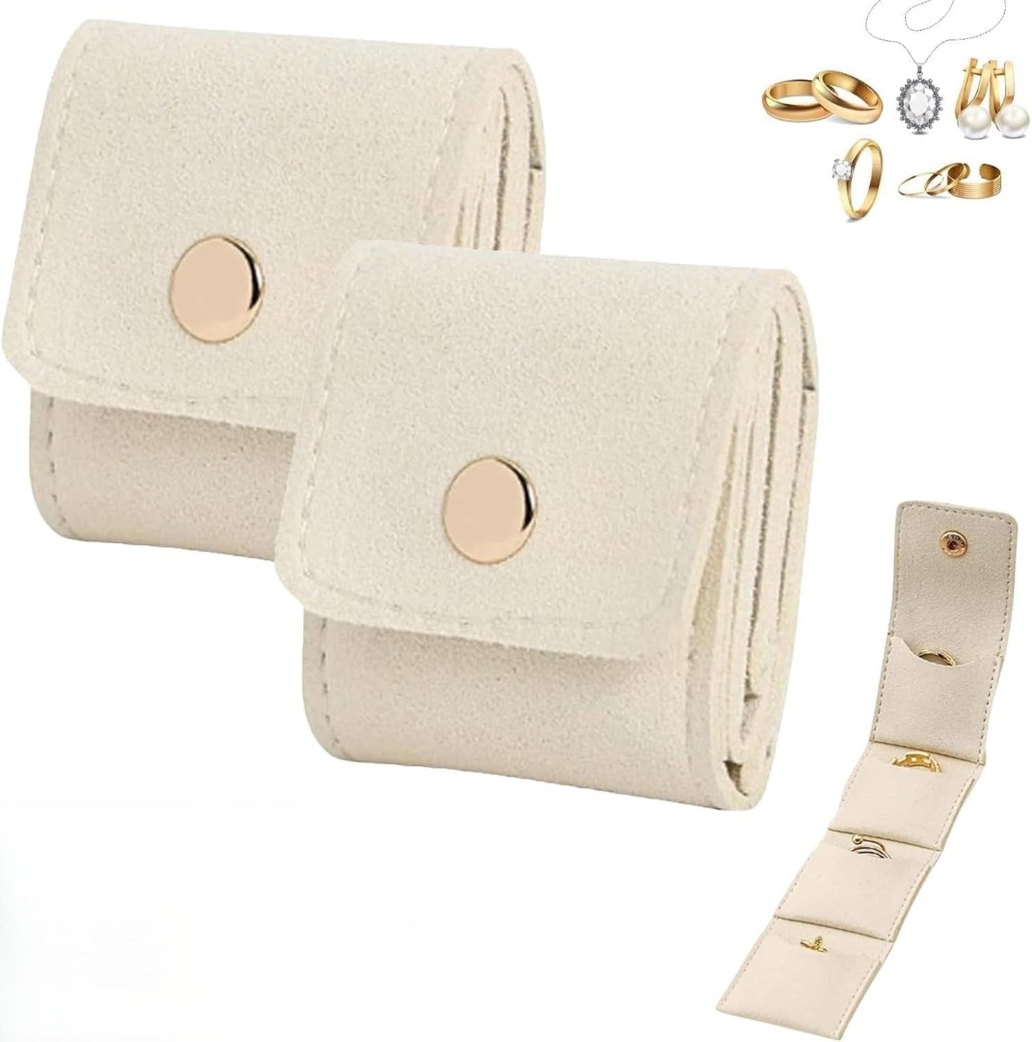 🎁Kauf 1, get 1 gratis✨Tragbare Fach Schmuck Aufbewahrungstasche