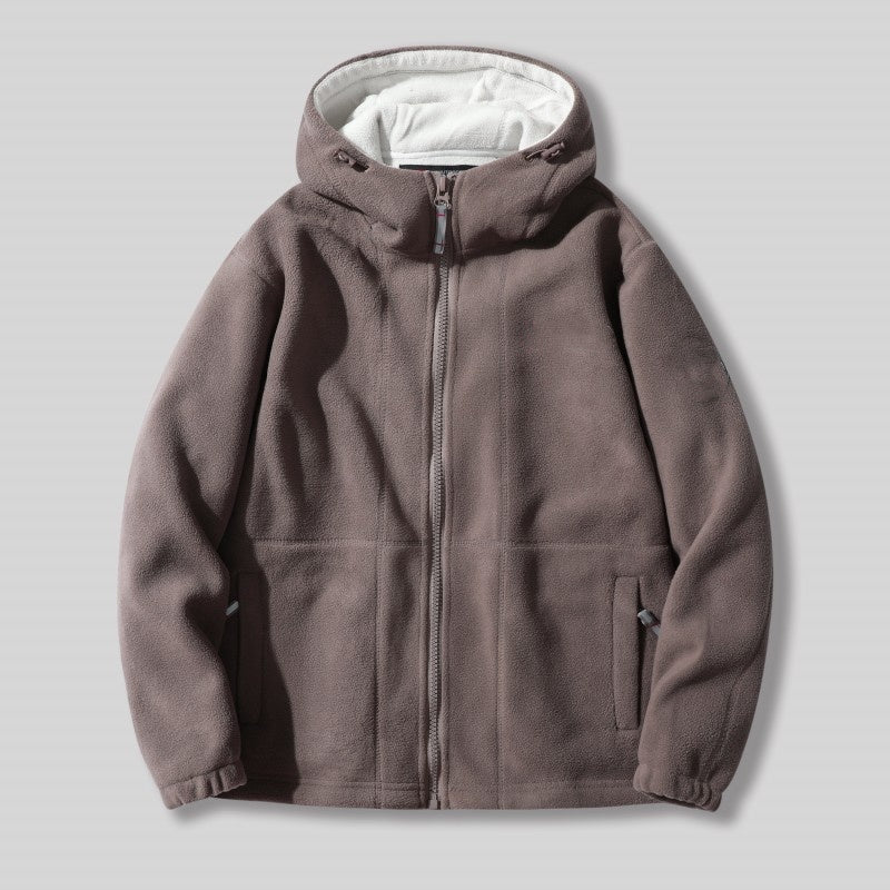[Bestes Geschenk] Warme Jacke mit doppelseitigem Fleece und Taschen