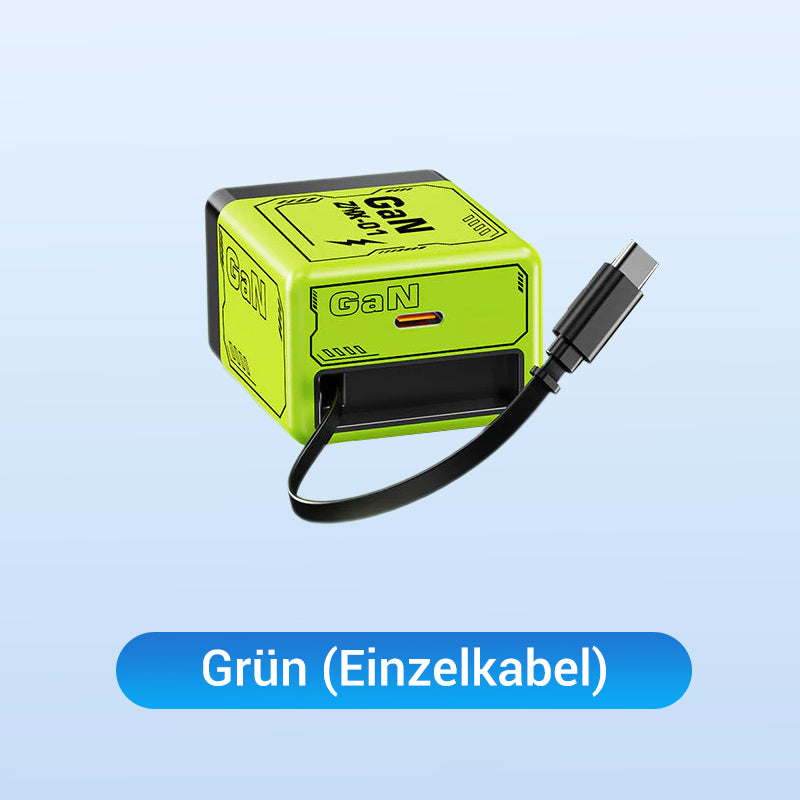 USB-C Schnellladestation mit einziehbarem Kabel – Universell einsetzbar