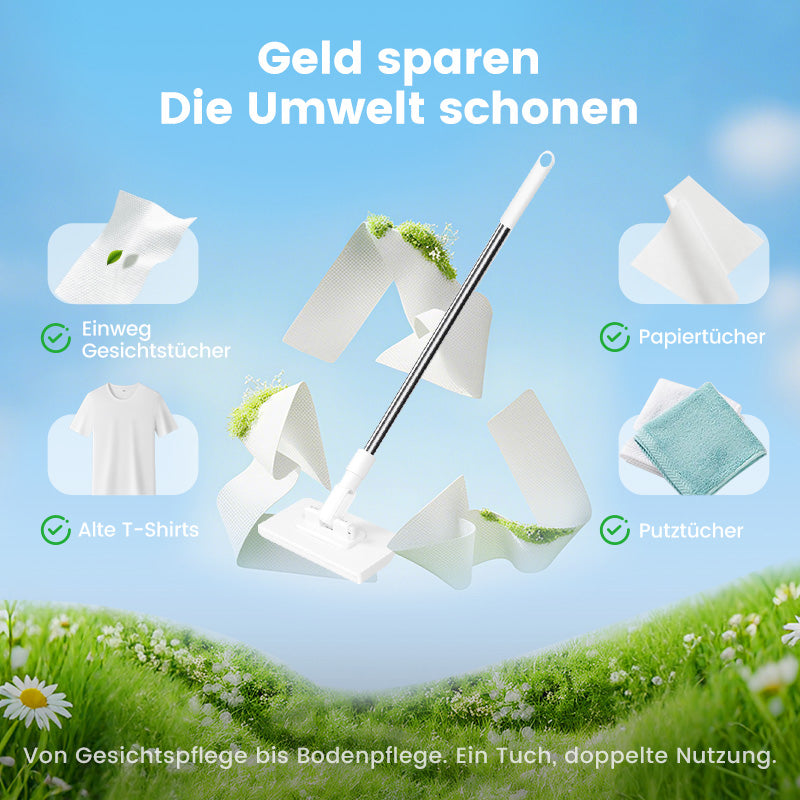 🎁50% Rabatt🧹✨ Einweg-Staubmopp mit 4 wiederverwendbaren Bezügen – Praktisch und effektiv 💥🌟