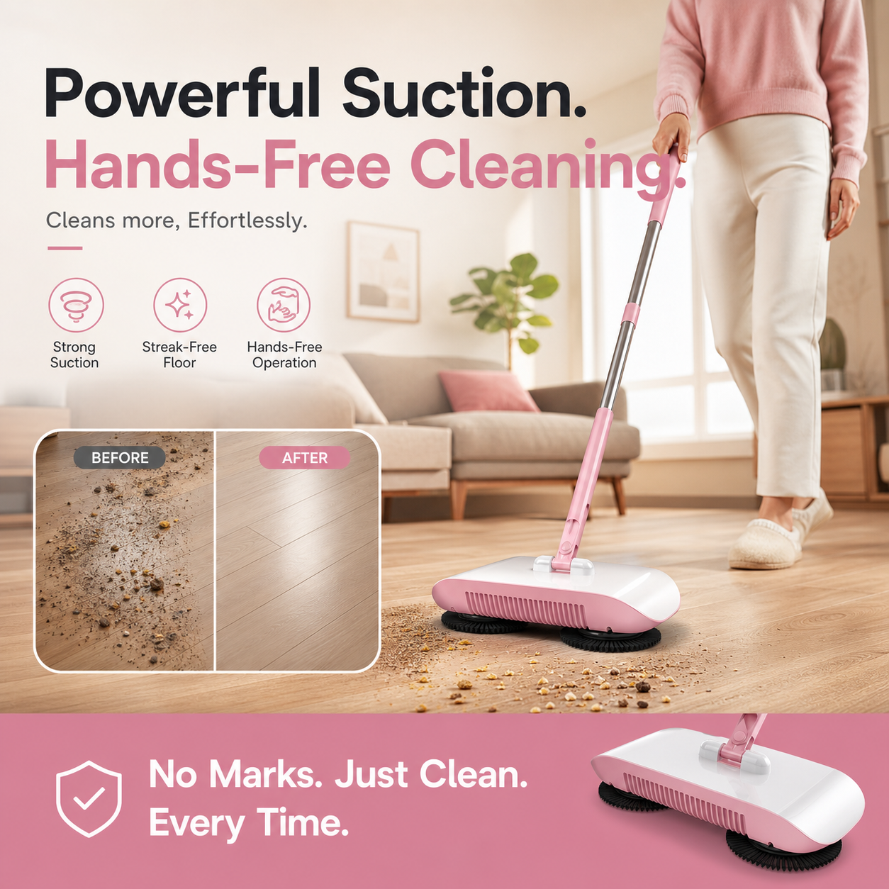 📢📢50 % Rabatt!! ⏰🧹 Smart-Roboterstaubsauger mit Wisch- & Kehrfunktion