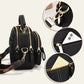 🎁Hot Sale 50% Rabatt⏳Klassische Multifunktionsfächer Verstellbarer breiter Schultergurt PU Leder Crossbody Tasche