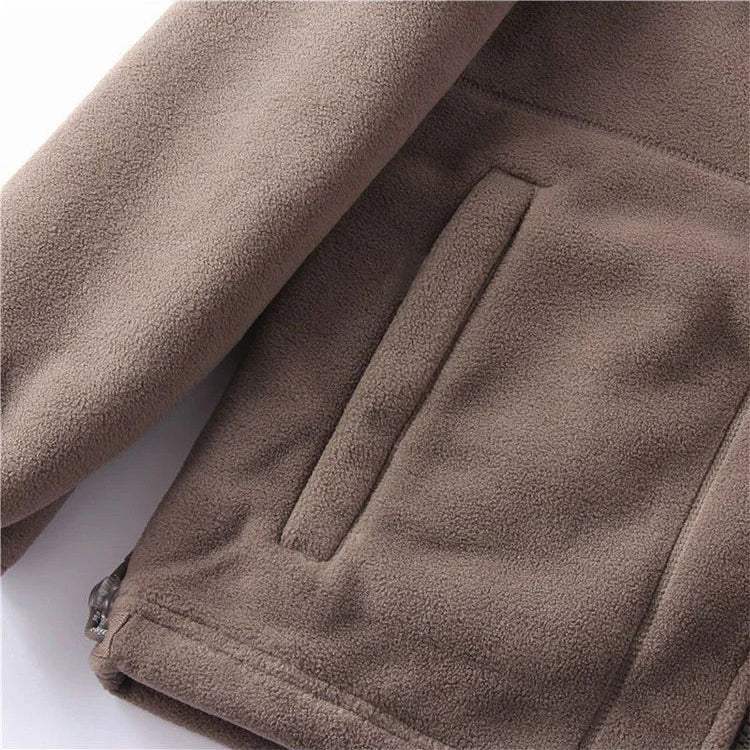 [Bestes Geschenk] Warme Jacke mit doppelseitigem Fleece und Taschen