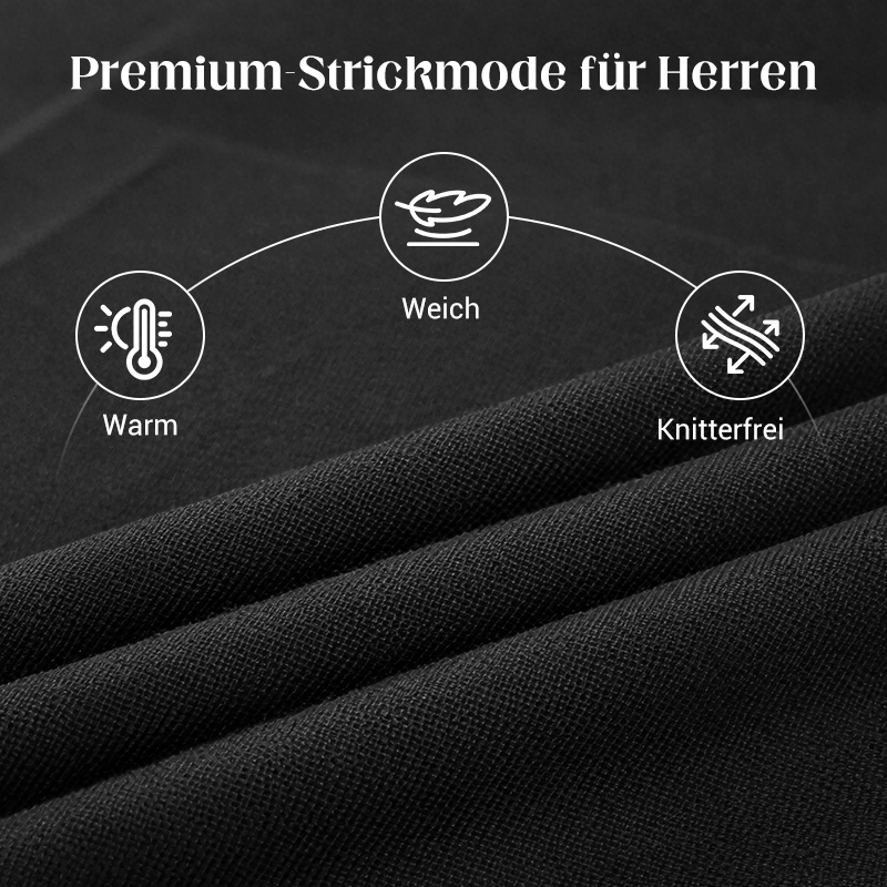 ⏳ Letzter Tag: 50 % auf das gesamte Sortiment!⏰ Premium Kaschmirpulli Herren Einfarbig - Weiches Wohlfühlgarn mit Moderner Passform für Business & Freizeit 👔