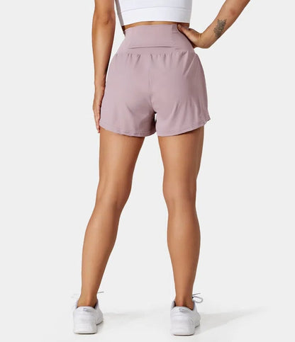 ✨️  2025 Hot Sale 49% OFF 🥰  2-in-1 Yoga Shorts mit hoher Taille und Seitentaschen