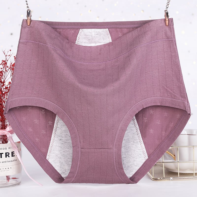 Kaufen Sie am letzten Tag 5 und erhalten Sie 5 gratis antibakterielle, auslaufsichere Body-Unterwäsche aus Baumwolle mit hoher Taille