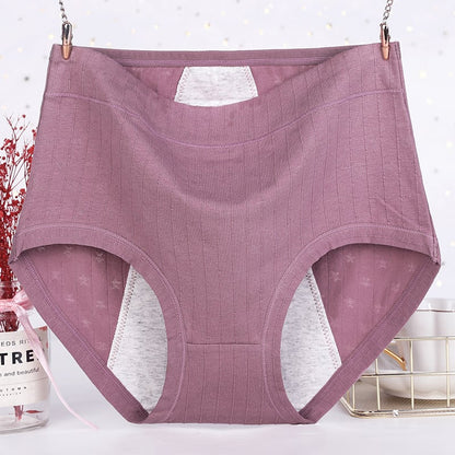 Kaufen Sie am letzten Tag 5 und erhalten Sie 5 gratis antibakterielle, auslaufsichere Body-Unterwäsche aus Baumwolle mit hoher Taille