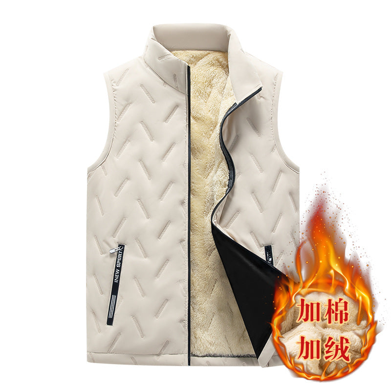 📢🎉50%Rabatt!!!✨️❄️Warme, lässige, ärmellose Steppweste für den Winter mit Fleecefutter