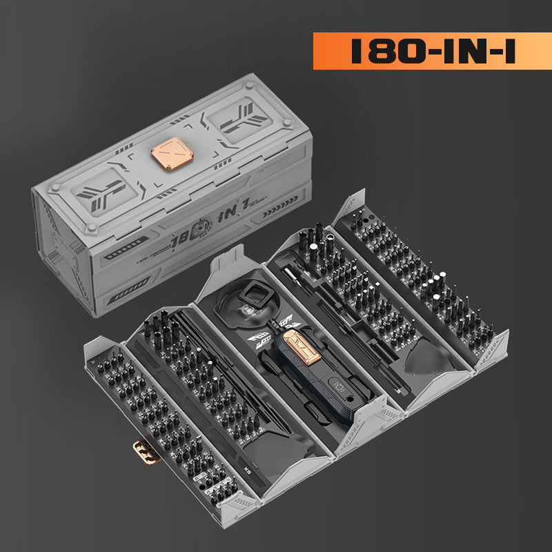 🛠️⚙️ 180-in-1 Präzisions-Schraubendreher Set – Komplettausstattung für alle Reparaturen. ✨🌟 Maximale Qualität, minimale Kompromisse. Nachhaltig durch Langlebigkeit.