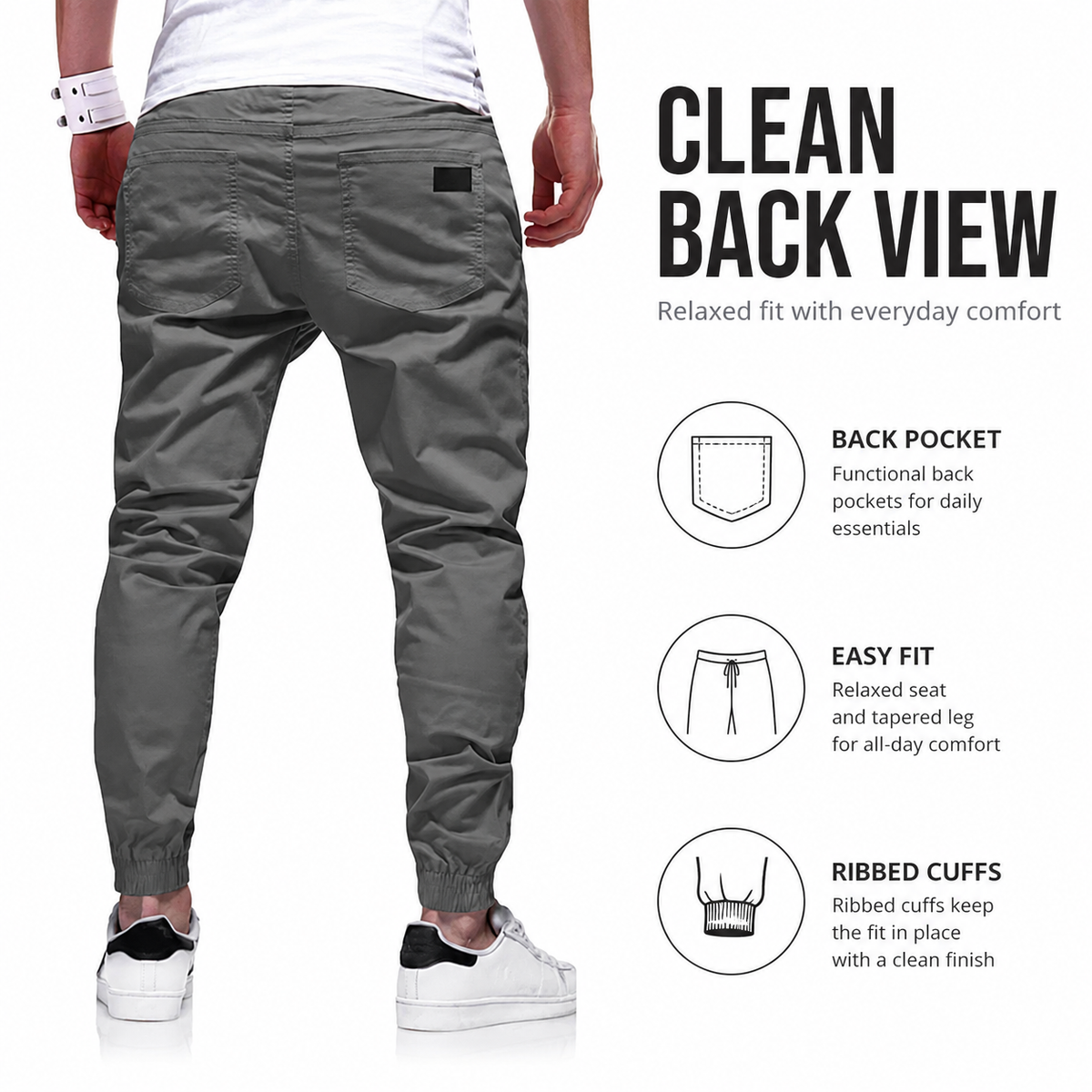 👖 JETZT 50 % RABATT! 🏃 Lässige Herren-Jogginghose – Elastischer Bund mit Kordelzug, schmale Passform & hoher Stretch – Perfekt für jede Jahreszeit 🌧️