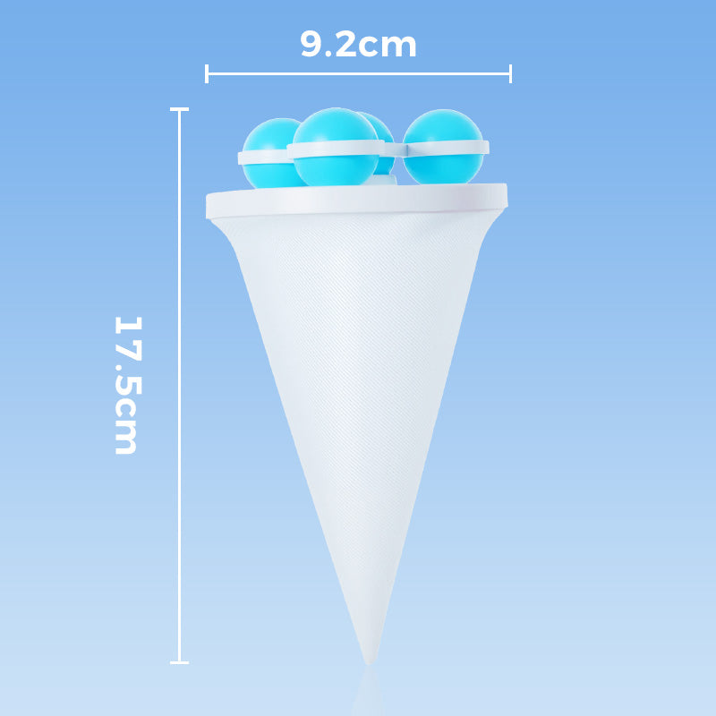 🧼 50% RABATT BEFRISTETES ANGEBOT! ✨ Schwimmender Filterbeutel-Waschball für Waschmaschinen - Fängt Haare & Flusen mit Einfacher Reinigung für Badewanne, Waschbecken & Waschmaschine 🐾📦