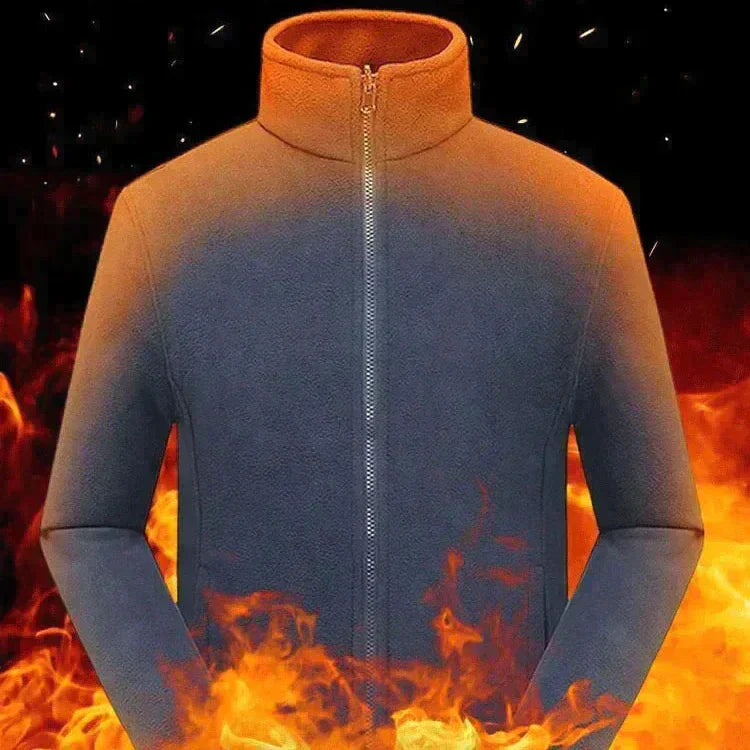 [Bestes Geschenk] Warme Jacke mit doppelseitigem Fleece und Taschen