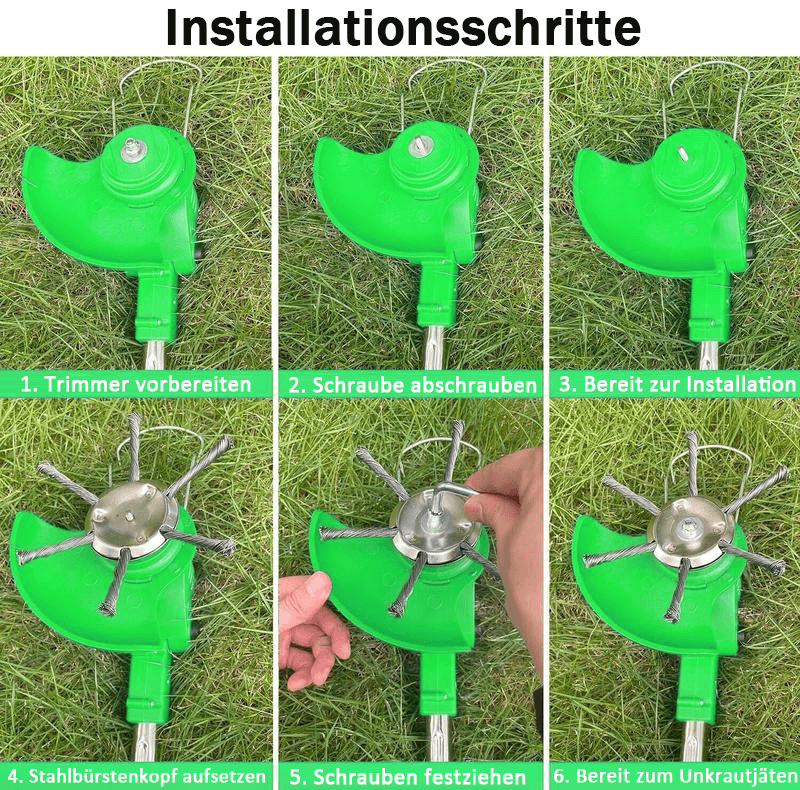 🔥🔥50 % Rabatt👨‍🌾Ersatzkopf für Fadentrimmer💪 – auch bei Kontakt mit Beton/Felsen/harten Blöcken unbeschädigt, lange Lebensdauer garantiert🌿
