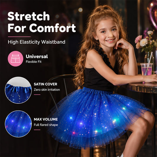 💕 50% RABATT! ✨ Magischer LED-Tutu-Rock – Leuchtend, leicht & verspiel – Ideal für Partys, Festivals & besondere Anlässe 🌸