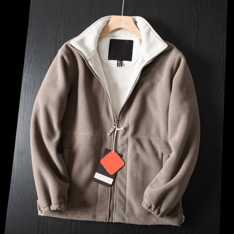[Bestes Geschenk] Warme Jacke mit doppelseitigem Fleece und Taschen