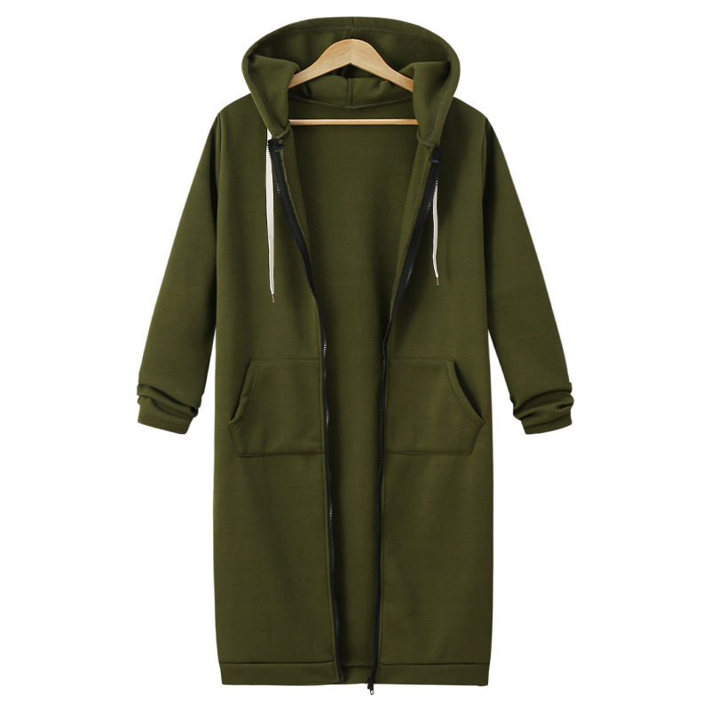 🔥✨Damen Fleece‑Kapuzenpullover mit Reißverschluss