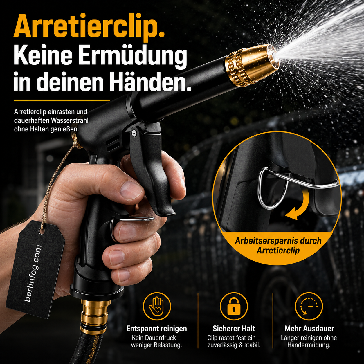 🔥Solange der Vorrat reicht 50 % Rabatt!🎉Wasserpistole für einfaches Autowaschen und vielseitiges Bewässern