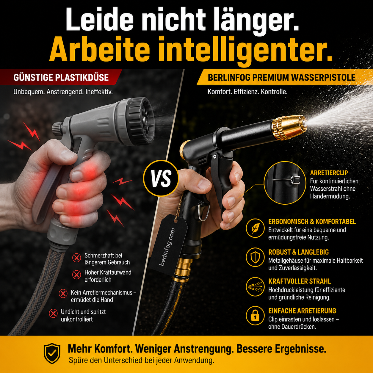 🔥Solange der Vorrat reicht 50 % Rabatt!🎉Wasserpistole für einfaches Autowaschen und vielseitiges Bewässern