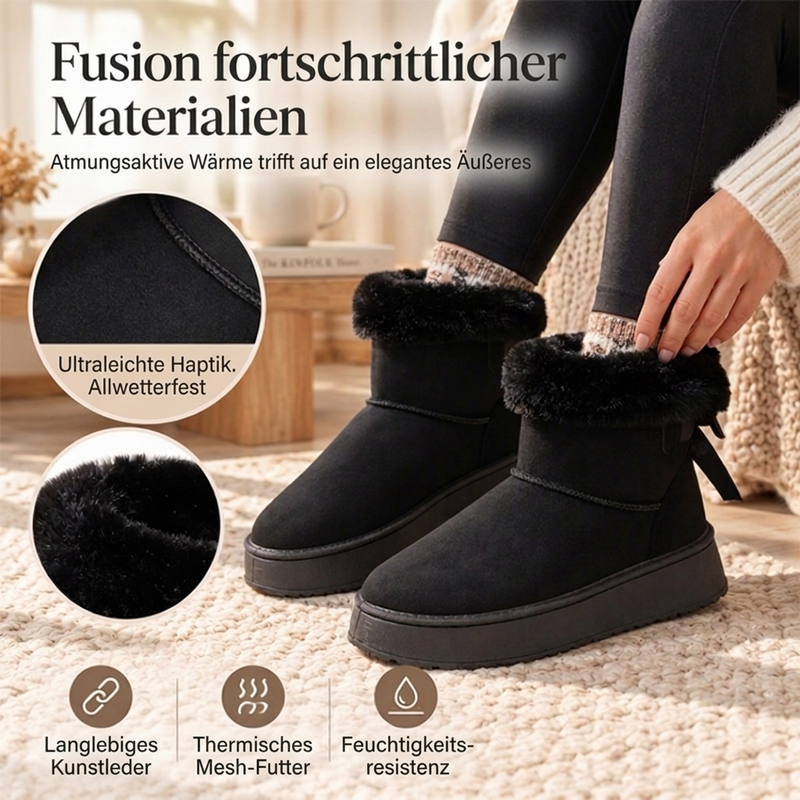 🔥 50% RABATT ❄️ Damen-Winter-Plateaustiefel – mittellang bis zur Wade