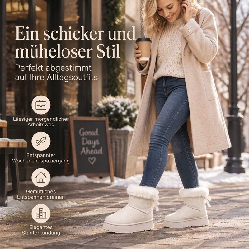 👍👢Von vielen Kunden gewählt | Wadenbetonte Silhouette, vielseitig – Damen-Winter-Plateaustiefel ❄️