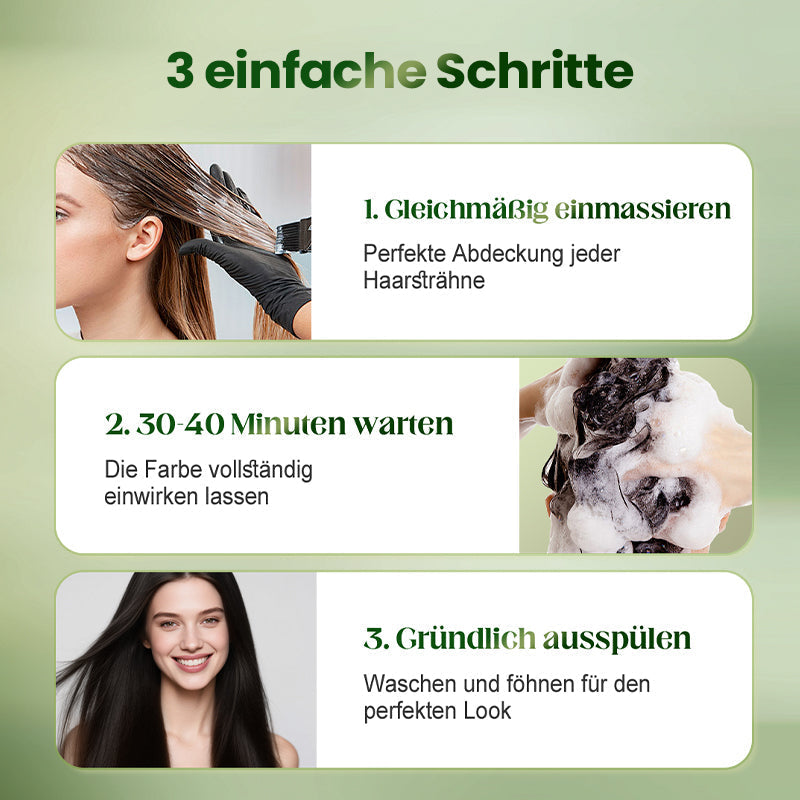 🔥KAUFEN SIE 1, BEKOMMEN SIE 1 GRATIS🔥Sanfte, pflanzliche Haarfarbe für den schnellen Gebrauch