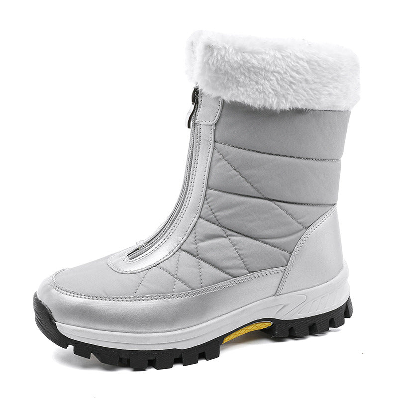 📢📢50%Rabatt!!!👢❄️ Neuheiten – Warme Schneestiefel mit Reißverschluss – rutschfest und bequem