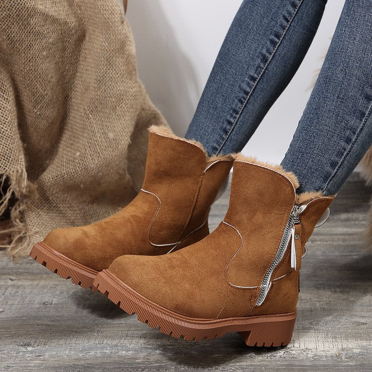 Damen-Winter-Fleece-Schneestiefel⚡Neu eingetroffen Sale-50% Rabatt