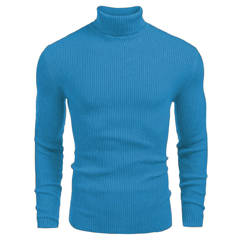 Rollkragen-Strickpullover für Herren im Winter