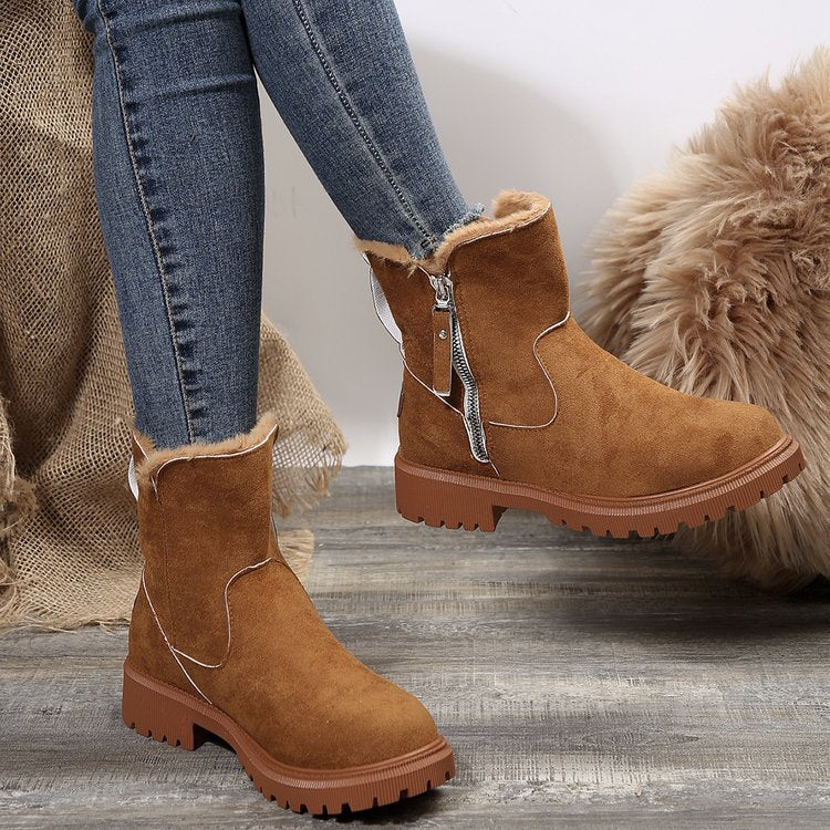 Damen-Winter-Fleece-Schneestiefel⚡Neu eingetroffen Sale-50% Rabatt