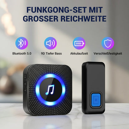 Funkgong-Set mit großer Reichweite