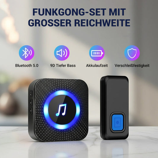 Funkgong-Set mit großer Reichweite