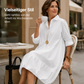 Damen Lässiges Knopf‑Hemdkleid Freizeit Shirtkleid