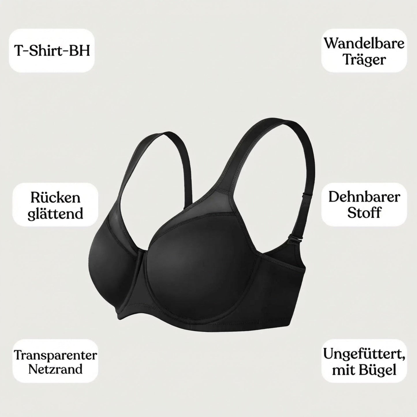 🏆 LETZTER TAG – 50% RABATT!! 💐 Frauen Plus Size Kühlender Minimizer-BH mit voller Abdeckung