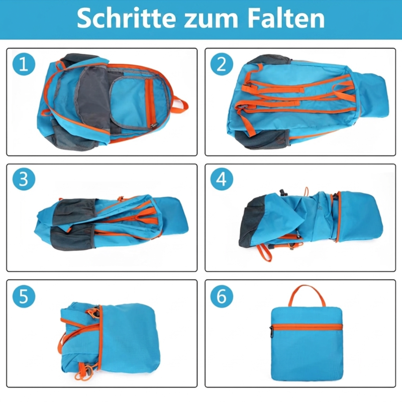🔥🎁 2+1 GRATIS!!🥳 💞 50K+ VERKAUFT! ⚡🎒 Faltbarer wasserdichter Campingrucksack