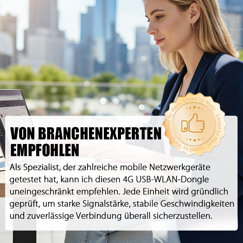 Tragbarer 4G USB-WiFi-Stick & mobiler Hotspot-Router